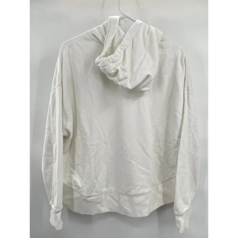 Nike Hooded Sweatshirt High Low Style White Womens Medium‎